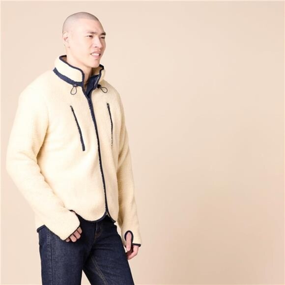 Womens Full Zip Sherpa Jacket Mock Neck Fleece Pullover Warm Cozy Winter Coat - Picture 2 of 7